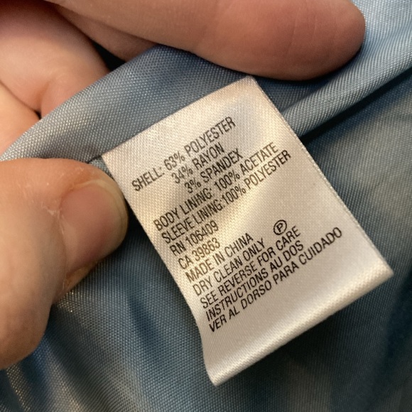 Tahari Arthur S Levine ASL Womens Sz 4 Grey Black Two Button Style Blazer Fitted - Picture 12 of 15